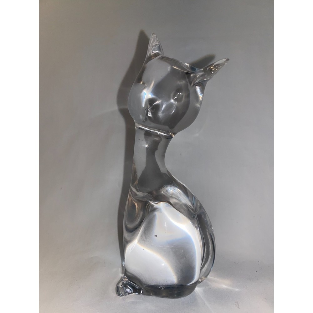 Stunning Crystal Cat Figurine/Paperweight